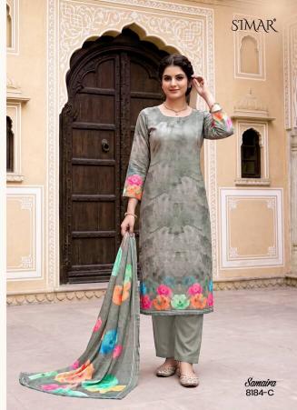 Glossy simar samaira dress material wholesale